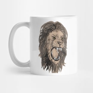 Lion roaring Mug